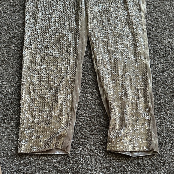 Chico's The Ultimate Fit Sequin/Crushed Velvet Pull on pants size 1.5 - Picture 4 of 11